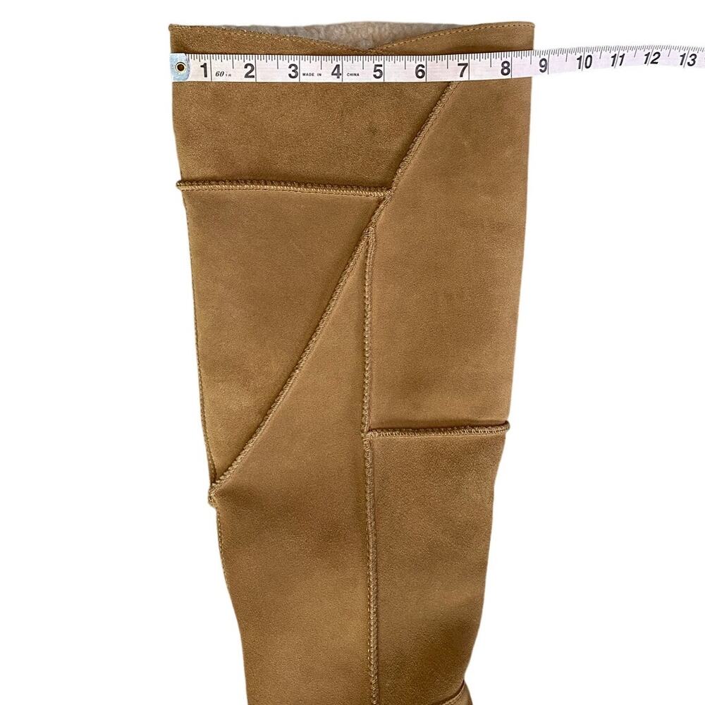 UGG New Heights Chestnut Brown Platform Xtra Boots Size 8 - Picture 9 of 12